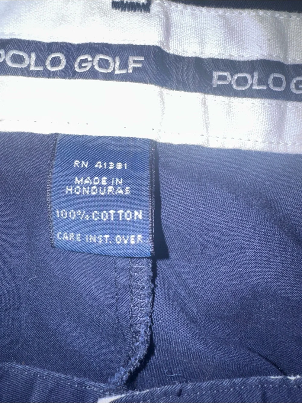 Polo Golf Ralph Lauren Navy Pleated Chino Pants 38x30 Cotton Classic Golf